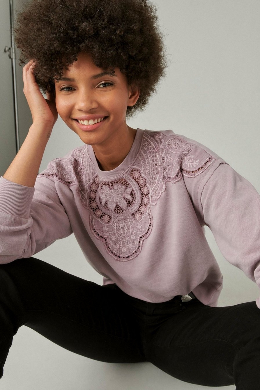 schiffley cutwork pullover